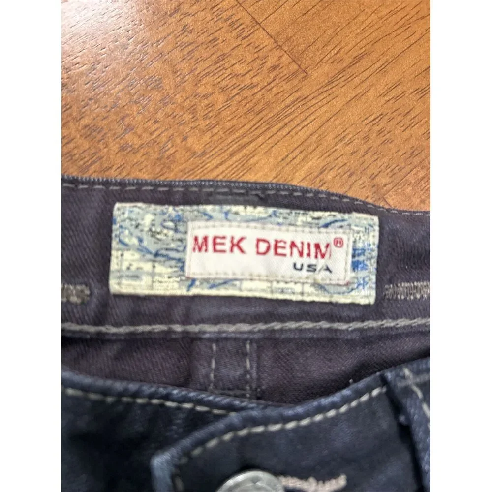 Mek Denim USA Jeans Men's Size 27/34 Geneva Cigarette Distressed